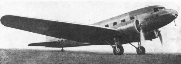 ANA's DC-2 on the Perth-Adelaide service