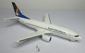 Boeing 737 300 Ansett Revell Minicraft 144, The Little Aviation Museum E
