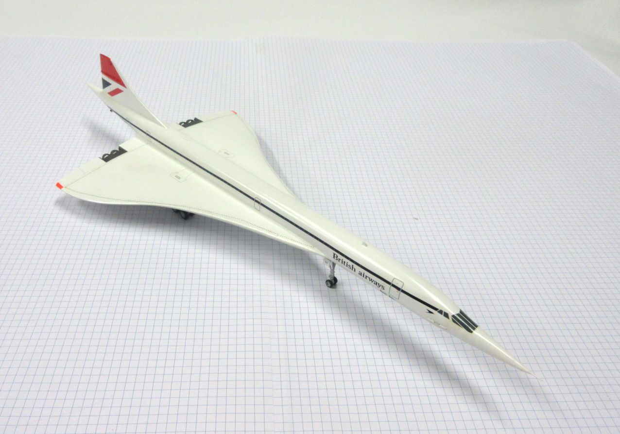 X Aerospatiale BAC Concorde (British Airways SIA) Airfix 144 The Little Aviation Museum
