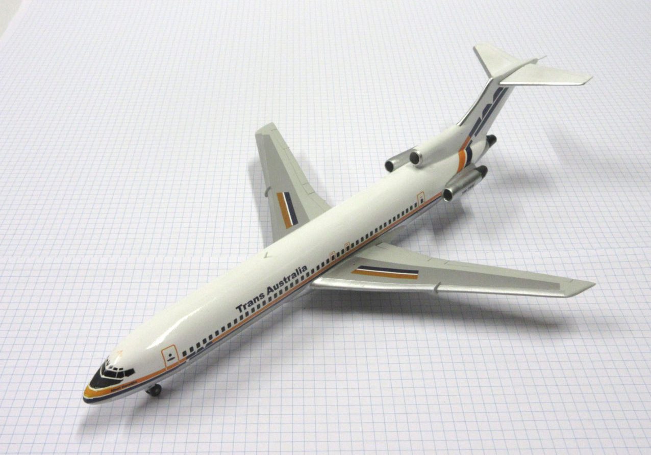 X Boeing 727 200 (TAA VH TBM 1980s) Airfix 144 The Little Aviation Museum