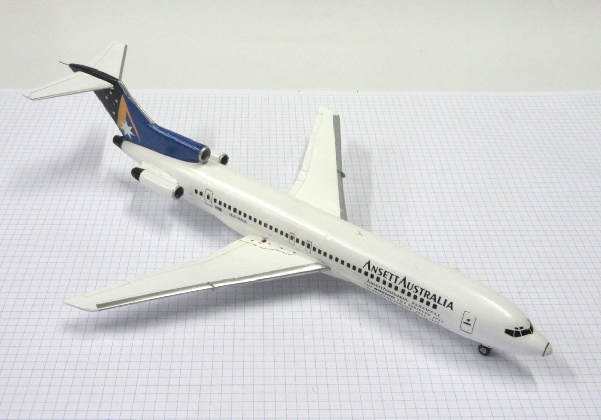 X Boeing 727 200 (VH ANA Ansett Australia 1997) Airfix 144 The Little Aviation Museum