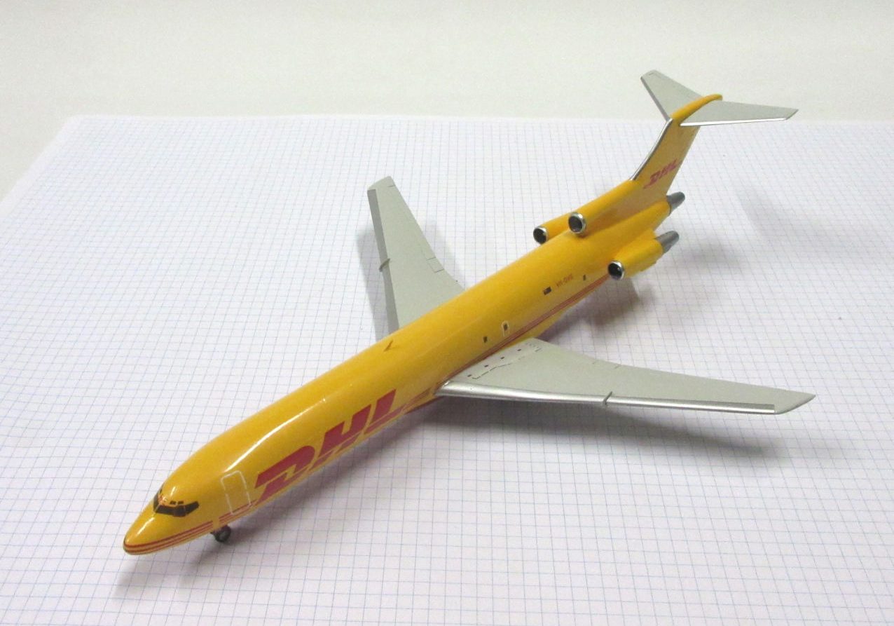 X Boeing 727 200F (VH DHE DHL 2002) Airfix 144 The Little Aviation Museum