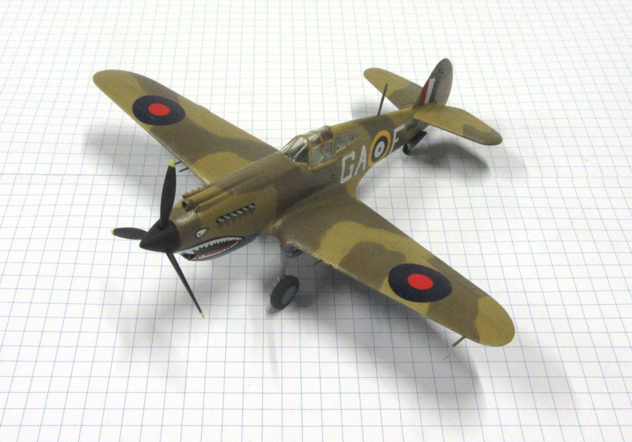 X Curtiss P 40C Tomahawk IIC 112 Squadron RAF, Lybia 1941 Airfix 72 The Little Aviation Museum