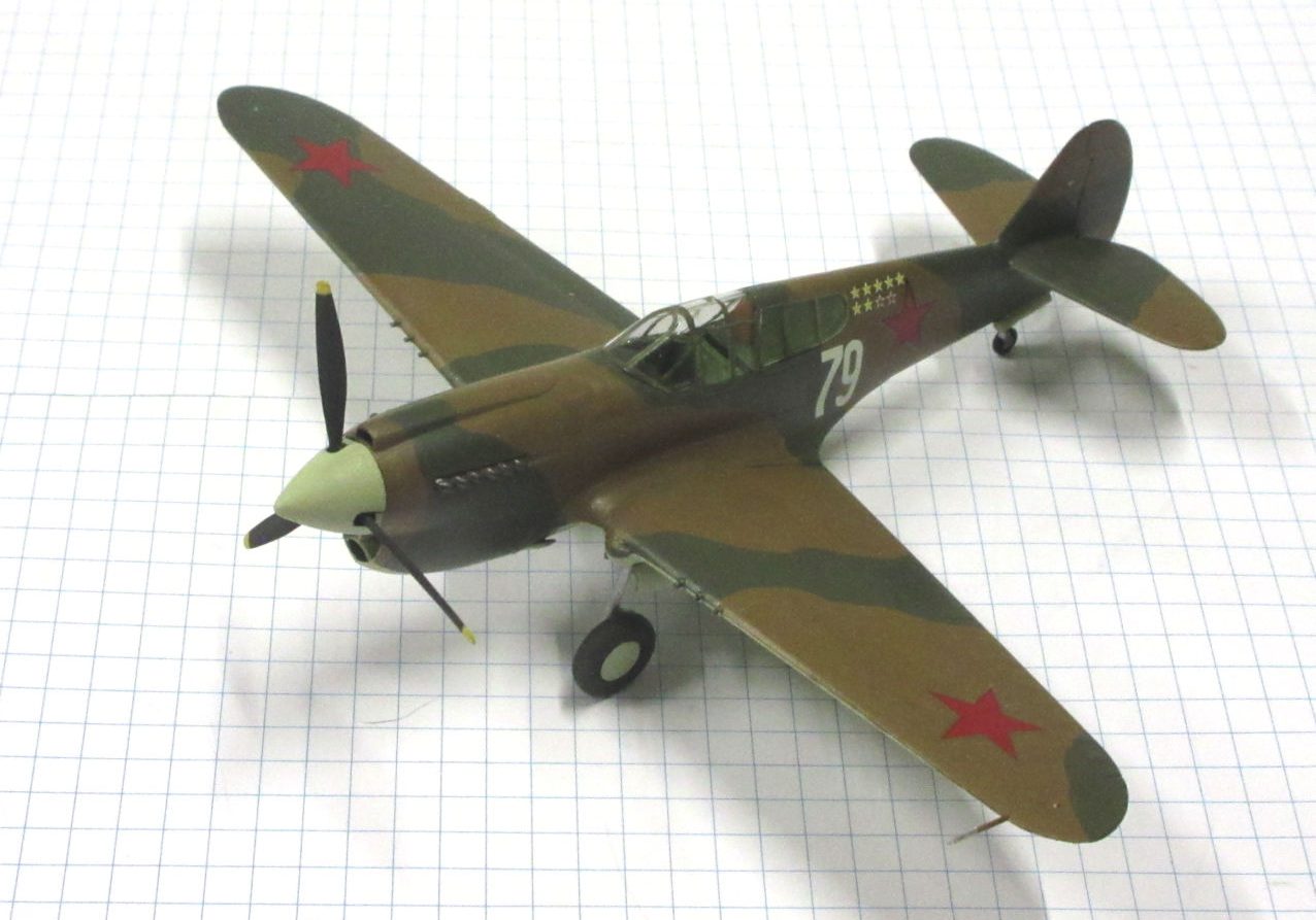 X Curtiss P 40E Red Army 154 IAP, Leningrad 1942 Hasegawa 72 The Little Aviation Museum
