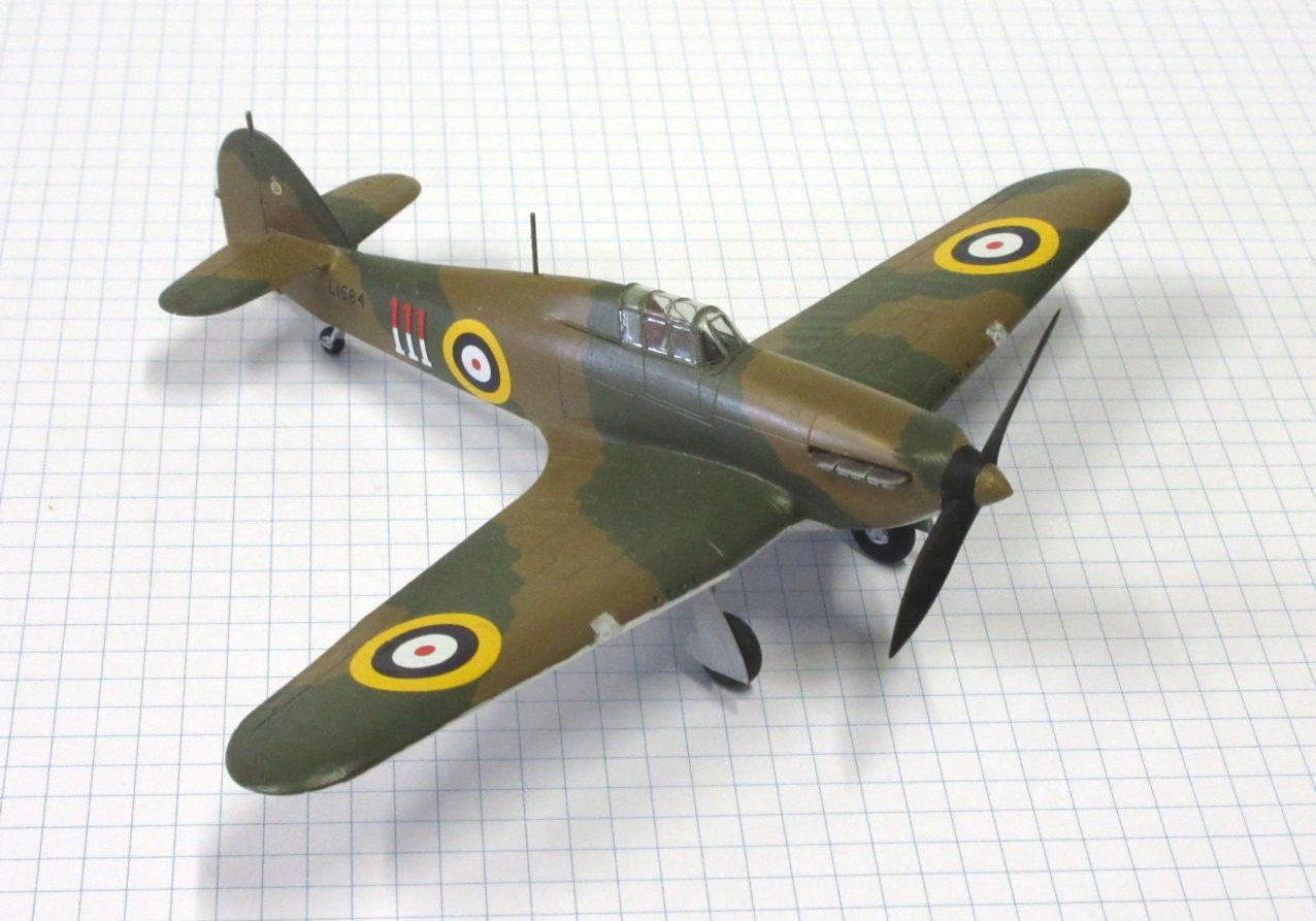 X Hawker Hurricane I (111Sqd July 1938) Airfix 72 The Little Aviation Museum