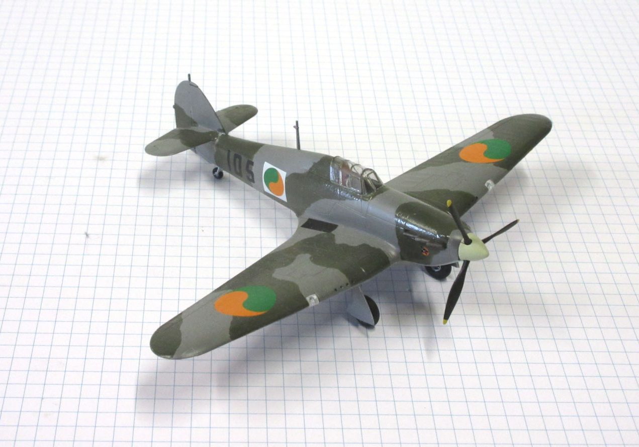 X Hawker Hurricane I (Irish Air Force) Airfix 72 The Little Aviation Museum