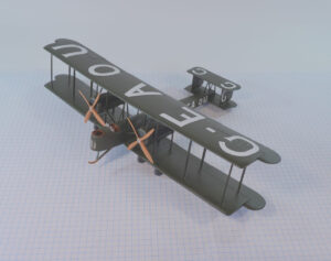 X Vickers Vimy Frog 72 The Little Aviation Museum